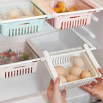 paniers rangement blanc rose bleu perforés modernes clips réfrigerateur storage rack adjustable cuisine