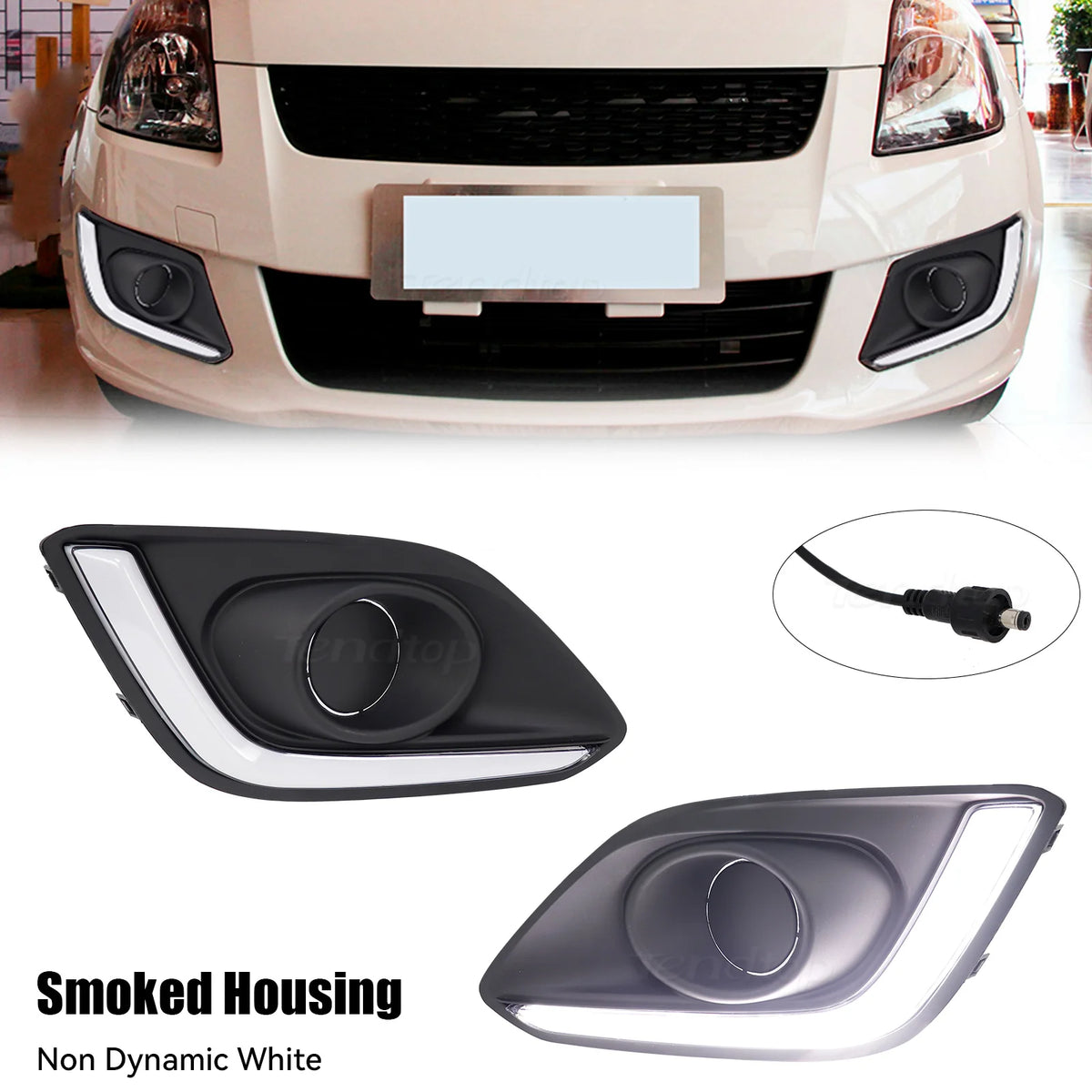 feux jour led antibrouillard blanc moderne suzuki swift 2014 2015 2016