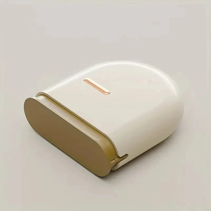 boîte rangement moderne prothèse dentaire invisible rose clair vert pastel blanc minimaliste