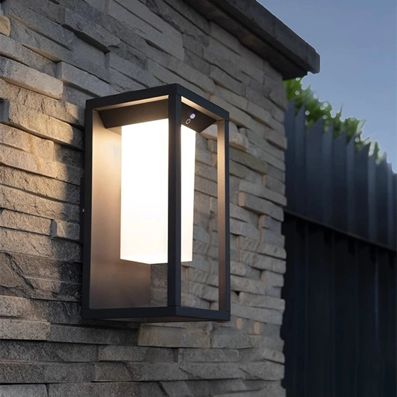 lampe murale led moderne noire blanche interrupteur adhésif ventiléeextérieur ip65 résistante 2492000lm