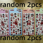 stickers personnalisés sakuragi hanamichi rouge blanc transparent anime cartoon 3d pvc première édition