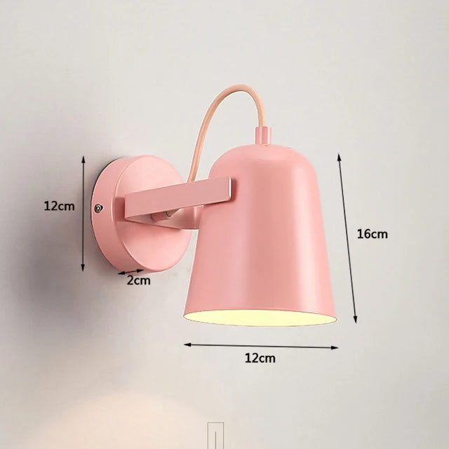 lampe murale led moderne rose gris blanc noir vert chambre cuisine salle manger étude