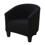housse fauteuil moderne feuilles stylisées beige gris bleu clair polyestère lavable machine Jacquard fixations