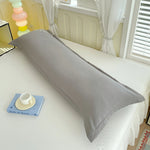housse coussin polyester solide moderne 48x120cm blanc gris jaune orange