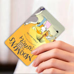 autocollants dessin animé moomins riviera carte bancaire réutilisable waterproof orange illustration classique
