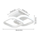 lampe led moderne blanche circulaire minimaliste opaques interrupteur tactile télécommande