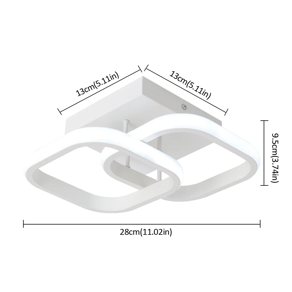 lampe led moderne blanche circulaire minimaliste opaques interrupteur tactile télécommande