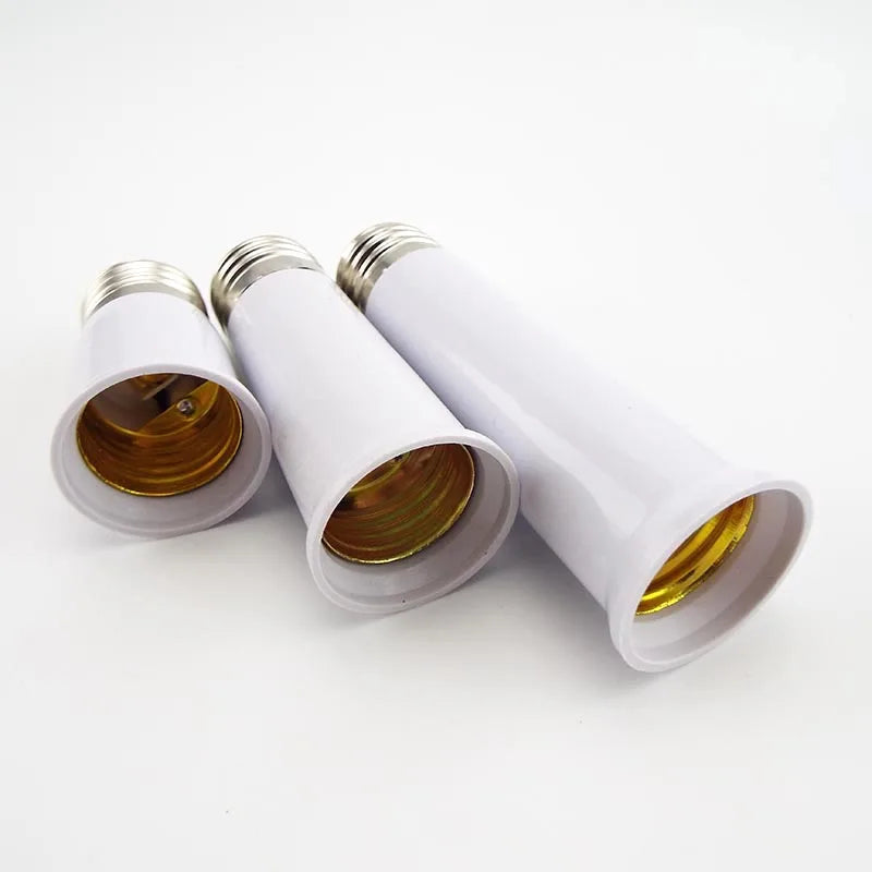 adaptateur culot e27 blanc moderne mat métal certification ccc extension lampe