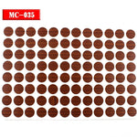 autocollants marron doré vis décoration tiroir meuble bois texture points circulaires résistants eau 96pcs