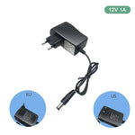 adaptateur secteur alimentation led 12v dc transformateur courant continu ruban lumineux noir