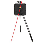 accessoires horloge murale mouvement quartz kit bricolage pièces rechange aiguilles secondes rouges modernes minimalistes