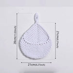 paniers rangement crochet rustique beige respectueux environnement boho chic decoration cuisine