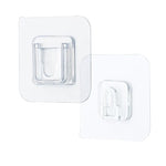 organisateur mural transparent adhésif support moderne cuisine salle bain multiple utilisation paires rectangles