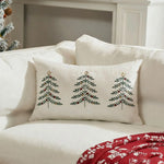 housse coussin brodée lettres noël velours polyester 30x50cm festive decoration voiture