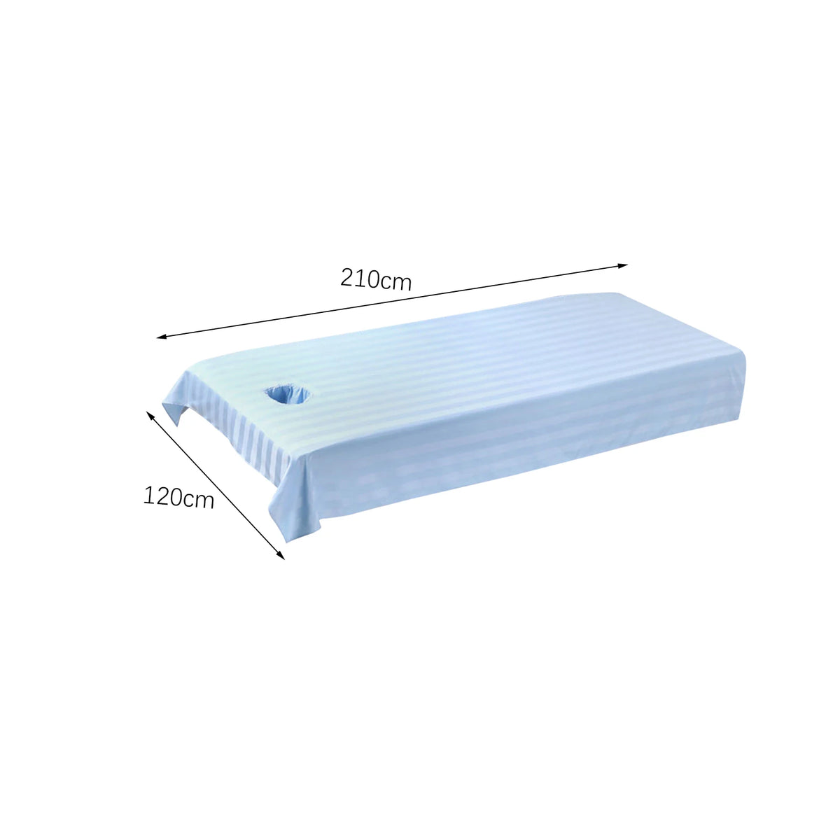 drap table massage uni imperméable marron blanc violet vert moderne spa relaxation face trous