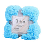 couverture peluche douce rose clair gris violet vert pastel confortable