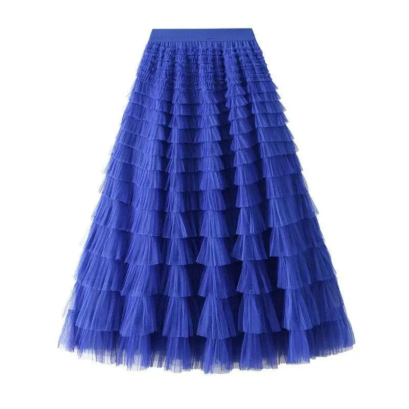jupe tulle plissée vert rose beige gris bleu violet classique féminine soirée clips cascade