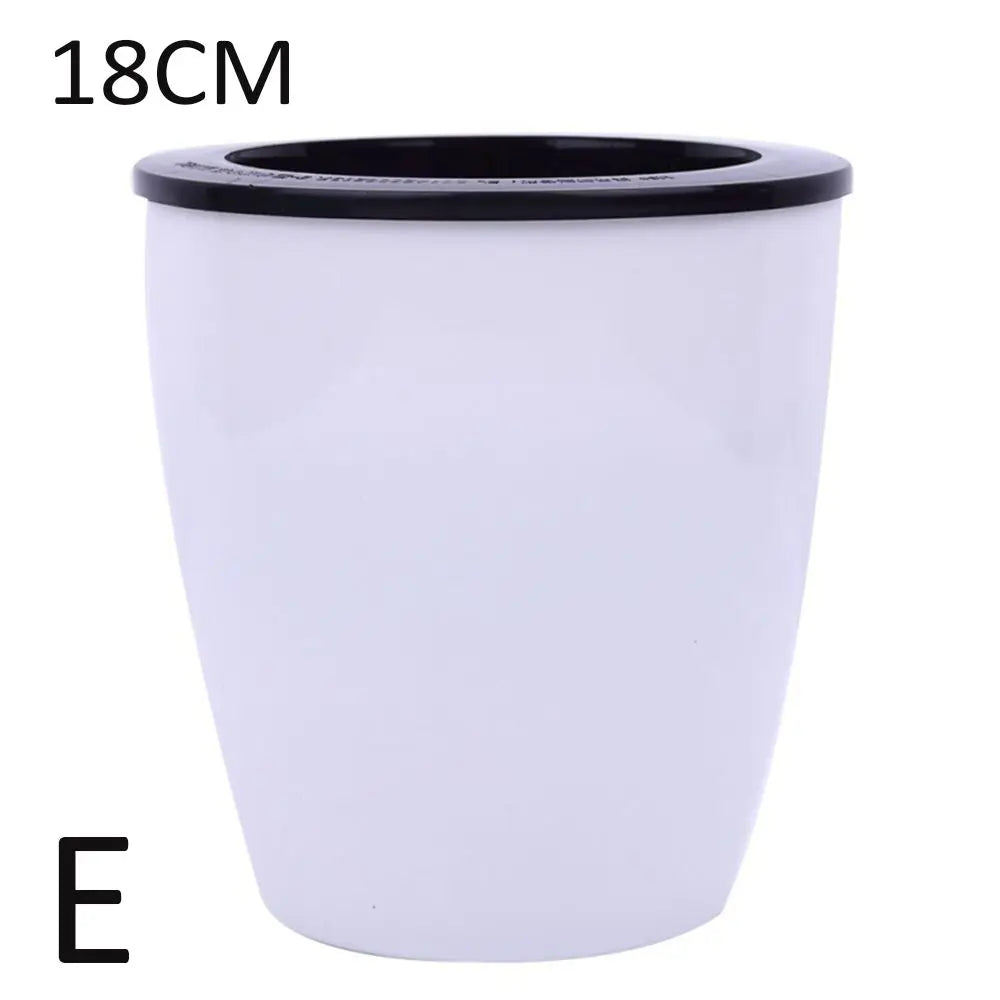 pots fleurs résine moderne blanc noir opaques intérieurs corde coton dimensions variées
