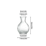 vase transparent moderne bulles couleurs vives décoration intérieure arrangement floral table mariage