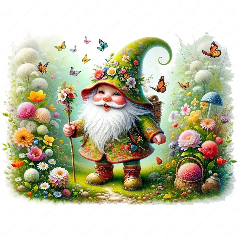 autocollants murals lutin fleuri papillons motifs floraux illustration cartoon opaques adhésifs multicolores animaux compagnie