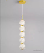 suspension lumineuse pendentif géométriques blanc doré moderne or adjustable chambre salon