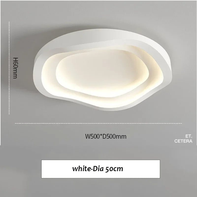 lampe moderne ondulé blanc gris noir led 40cm 50cm contemporaine