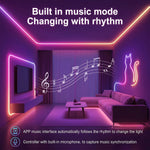 ruban led néon multicolore 2m 3m 5m 10m étanche flexible télécommande usb moderne clips