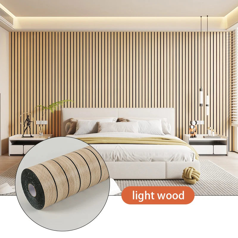 autocollants muraux 3d décollables moderne résistants l'eau l'humidité beige noir lignes verticales