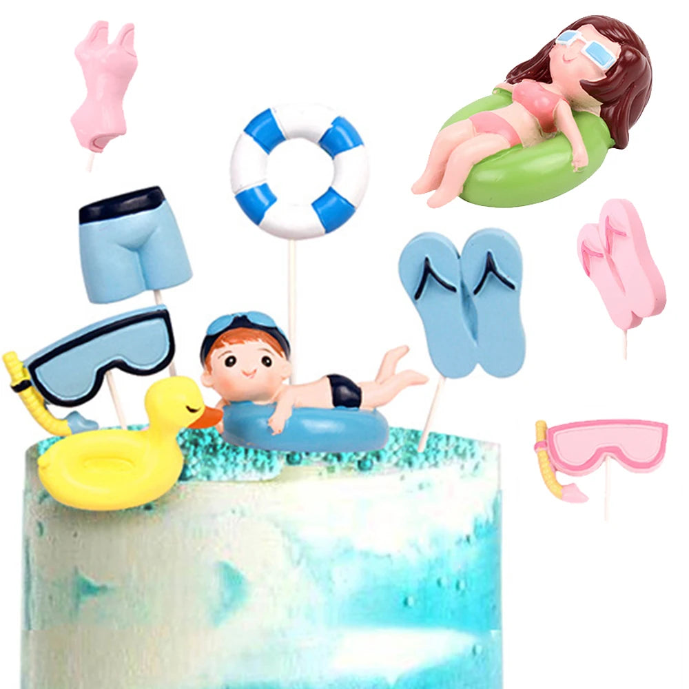 accessoires plage natation enfantins décoration été canard jouets maillot bain serviette parasol