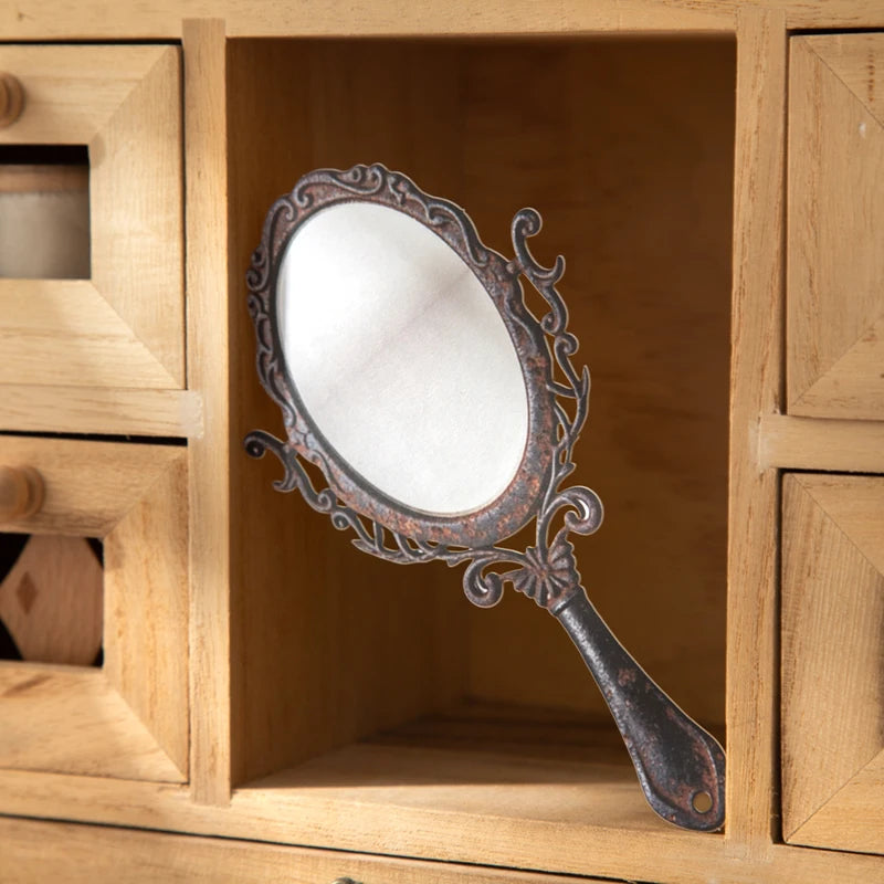 autocollants miroir vintage ornements baroques motifs floraux poignées décoratives argentés bronze doré scrapbooking bricolage