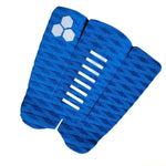 tapis antidérapant surf noir bleu texture diamantée adhésif sportif nautique hexagones lignes horizontales