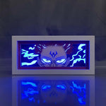 lampe led jujutsu kaisen sukuna rouge blanche bleue violine animée contemporaine chambre deco