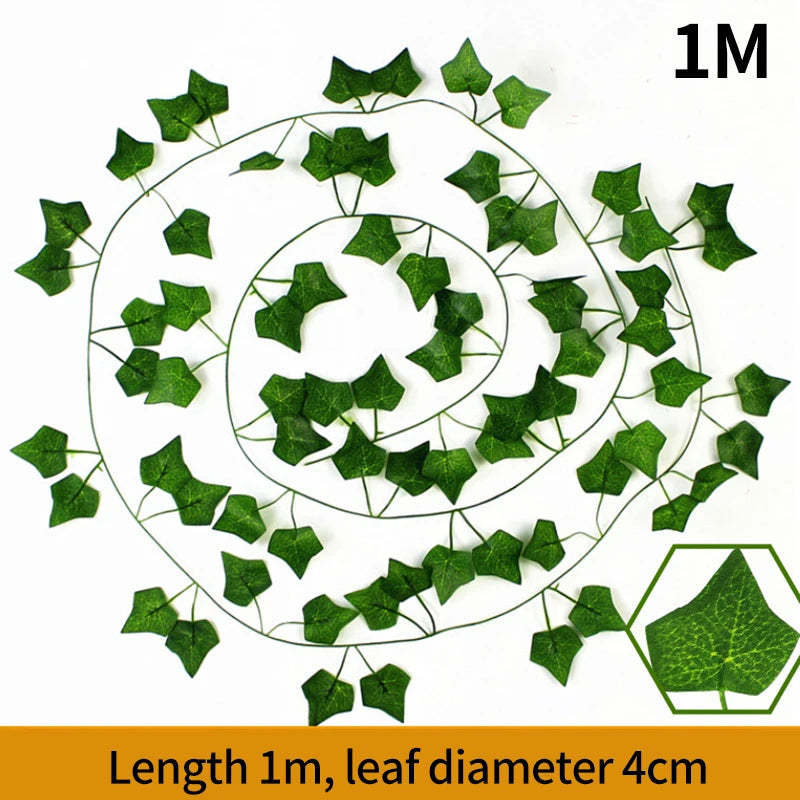 guirlande feuilles lierre artificielles vertes décoration mariage plante suspendue intérieur naturel maison