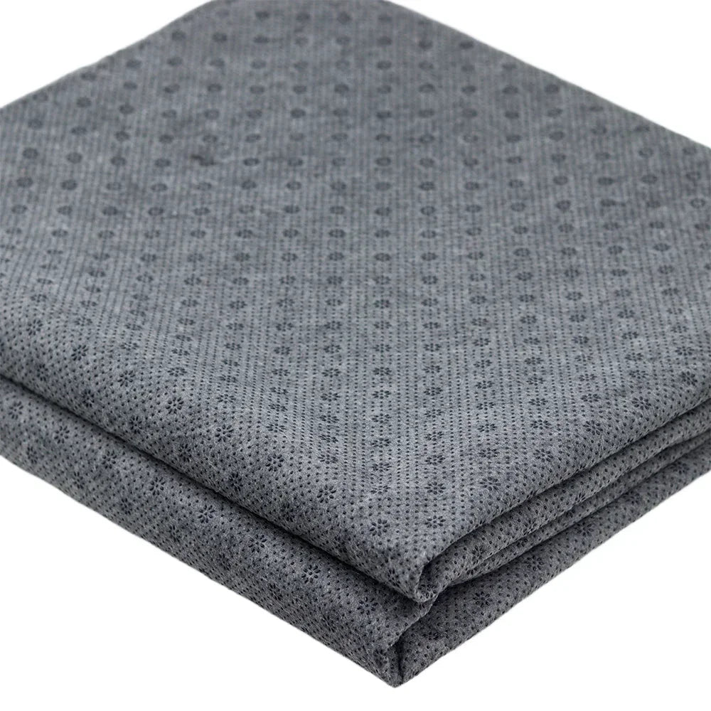 tissu polyester coton gris petits motifs géométriques moderne résistant abrasion durableUsageIdéo