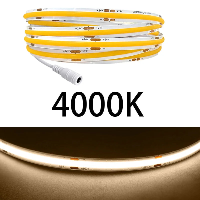 Ruban led flexible blanc adhésif moderne 24v 480 leds 50000 heures