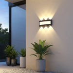 lampe murale led moderne noire ip55 résistante alimentation 110v 220v 7w 9w 11w