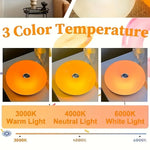lampe table moderne orange brillante commande tactile trois couleurs lumière chambre decoration
