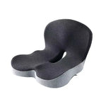 coussin ergonomique gris soutien lombaire mousse mémoire forme tissu polyester lavable ceinture sécurité moderne