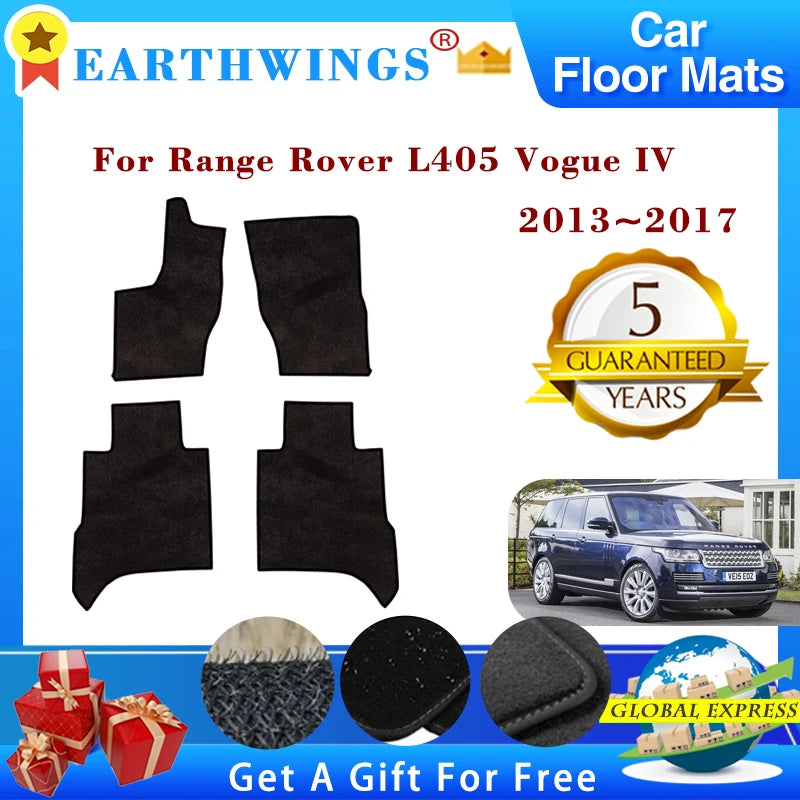 tapis sol voiture noir anti dérapant adhésif moderne 2013 2017 range rover vogue iv