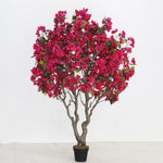 arbre decoratif artificiel fleurs rose vert decoration intérieur anniversaire diplome hautement realiste