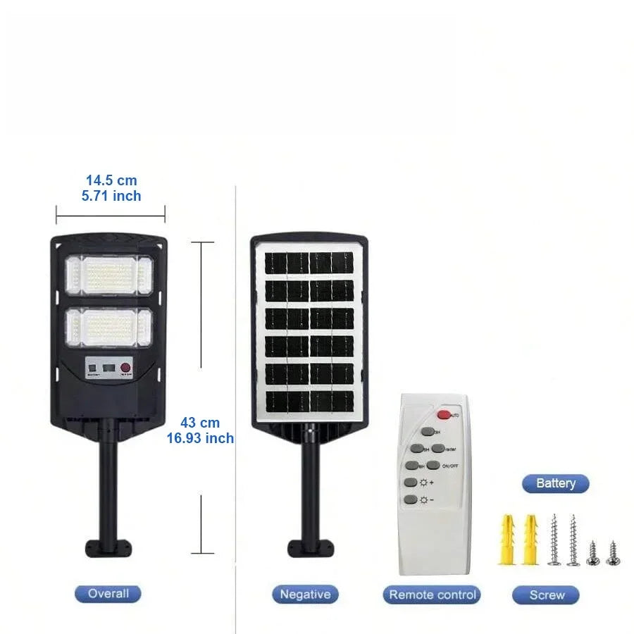 lumière solaire extérieure led moderne noire ip65 télécommande