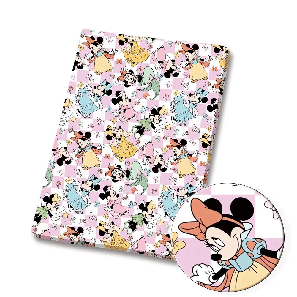 papier cadeau motif mickey mouse disney multicolore enfant fête anniversaire décoration maison coton