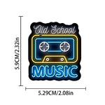 autocollants néon musique notes instruments graphiques pack 10 30 50 pièces