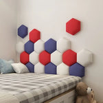 Panneau mural hexagonal en couleur blanche pour décoration murale
