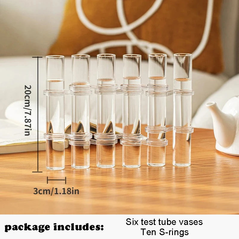 vases verre transparents modernes miniatures suspension décoration maison hydroponie plantes aquarium