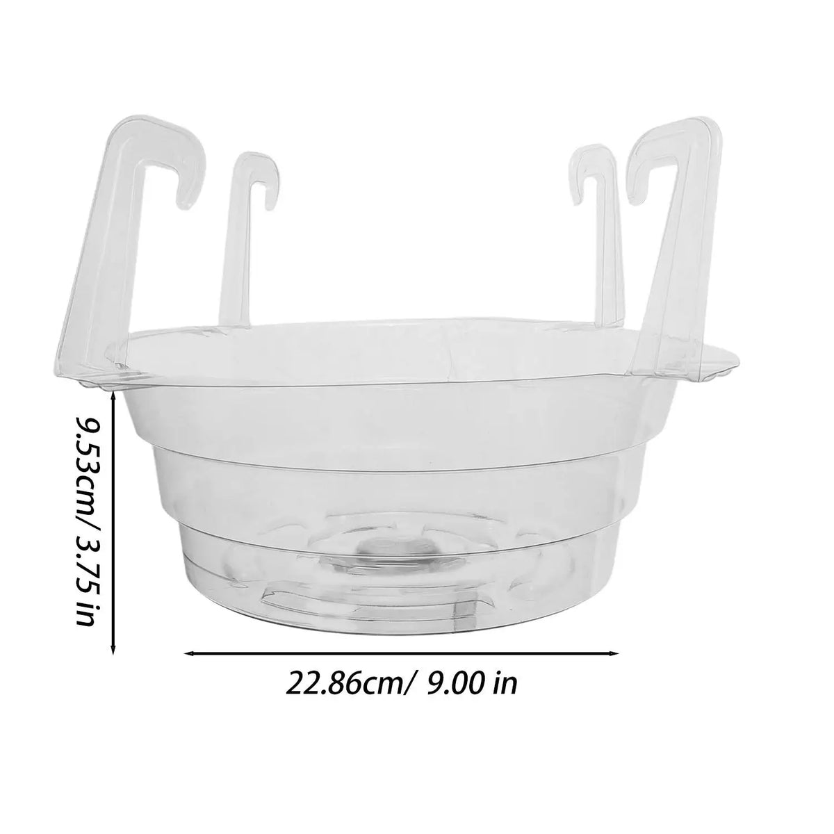 supports plante suspendus transparents modernes clips gravés jardin maison salon chambre