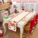 table noël rouge blanche verte noël oiseaux flocons poinsettias sapins festive