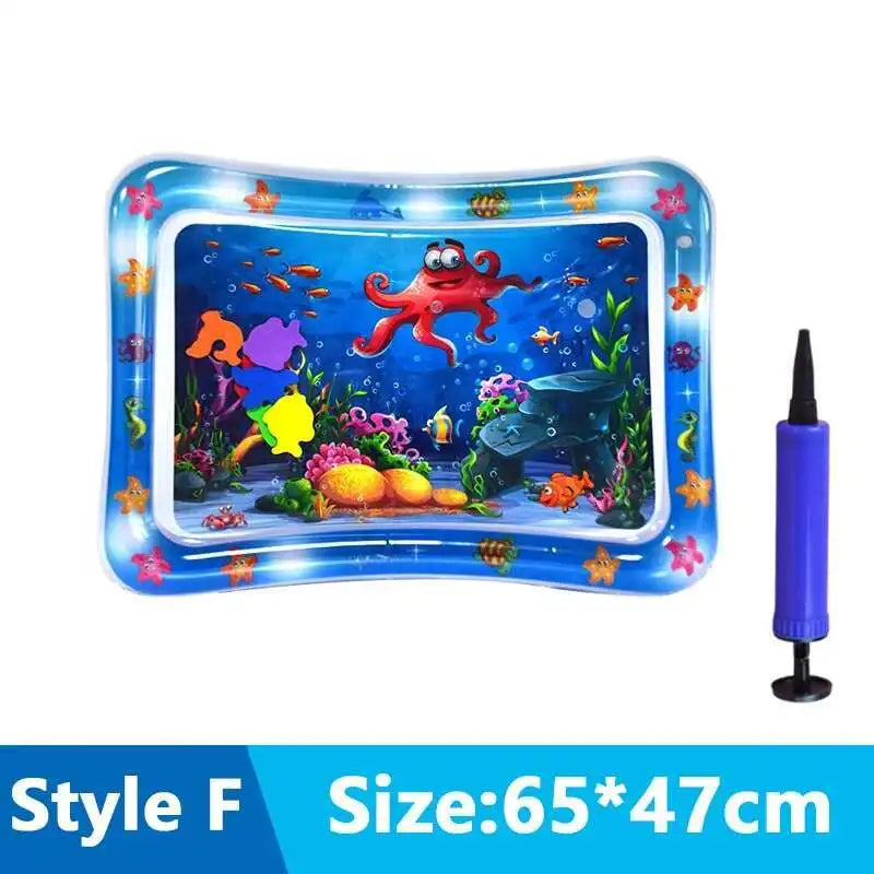 tapis gonflable d'eau chat chien jouet interactif pompe motif marin