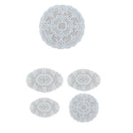 serviettes table classiques dentelle blanche taille 17x28cm 19x30cm 29x42cm 18cm 27cm