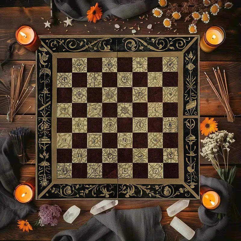 tapis table floral motif persan antidérapant lavable jeu mahjong tarot salon maison
